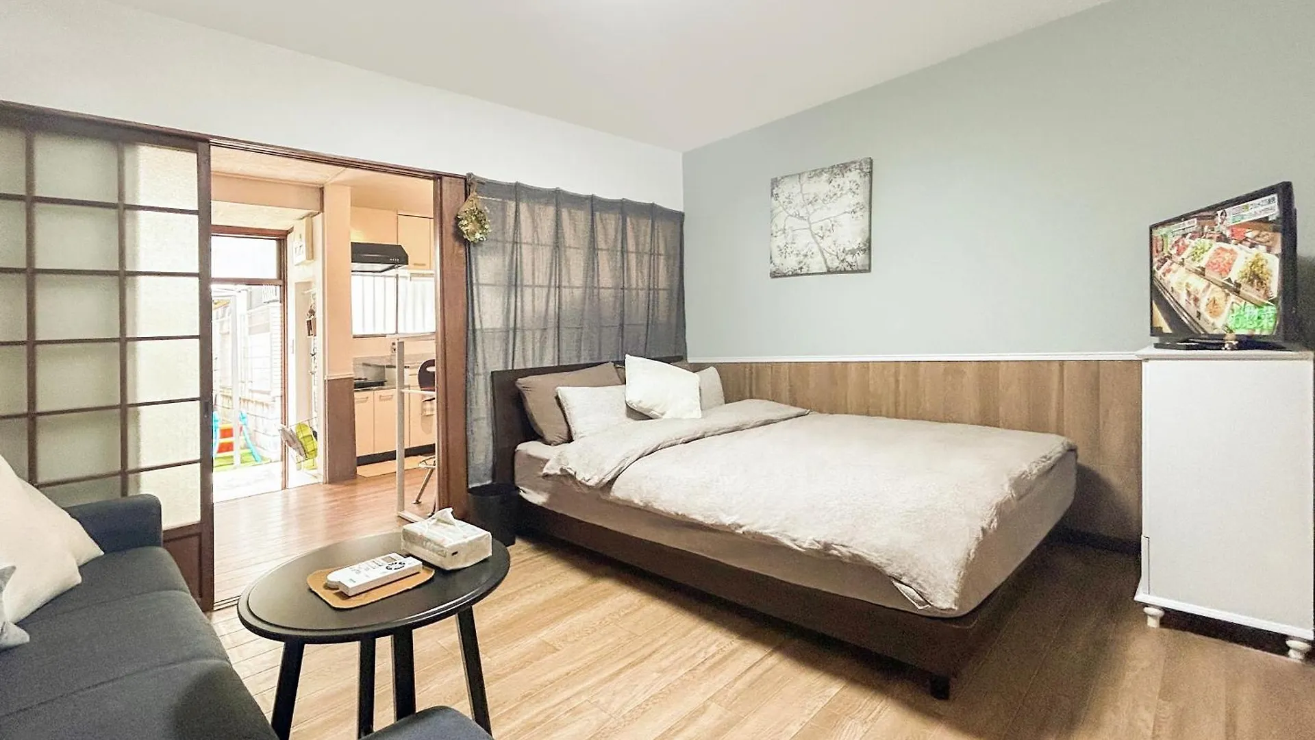 Villa 天下茶屋駅5分、専用庭付き平屋—Kik Iハウス Osaka Сasa de vacaciones